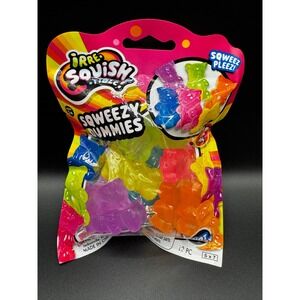 Irre-Squish-Tible Squeezy Gummies 12 Pack Neon Sensory Squishy Pencil Toppers